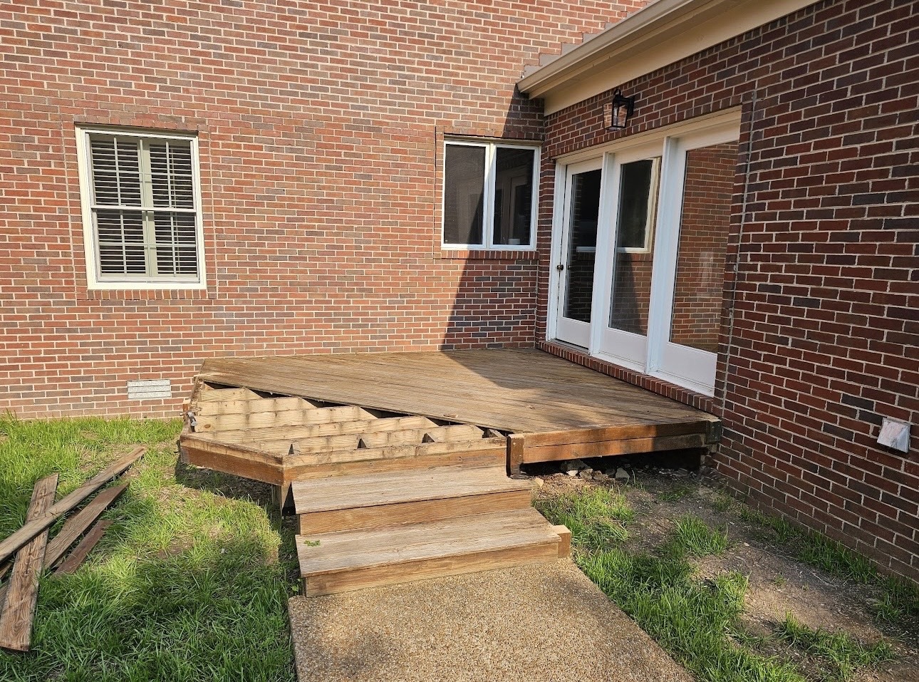 Deck Replacement — Before & After — Before