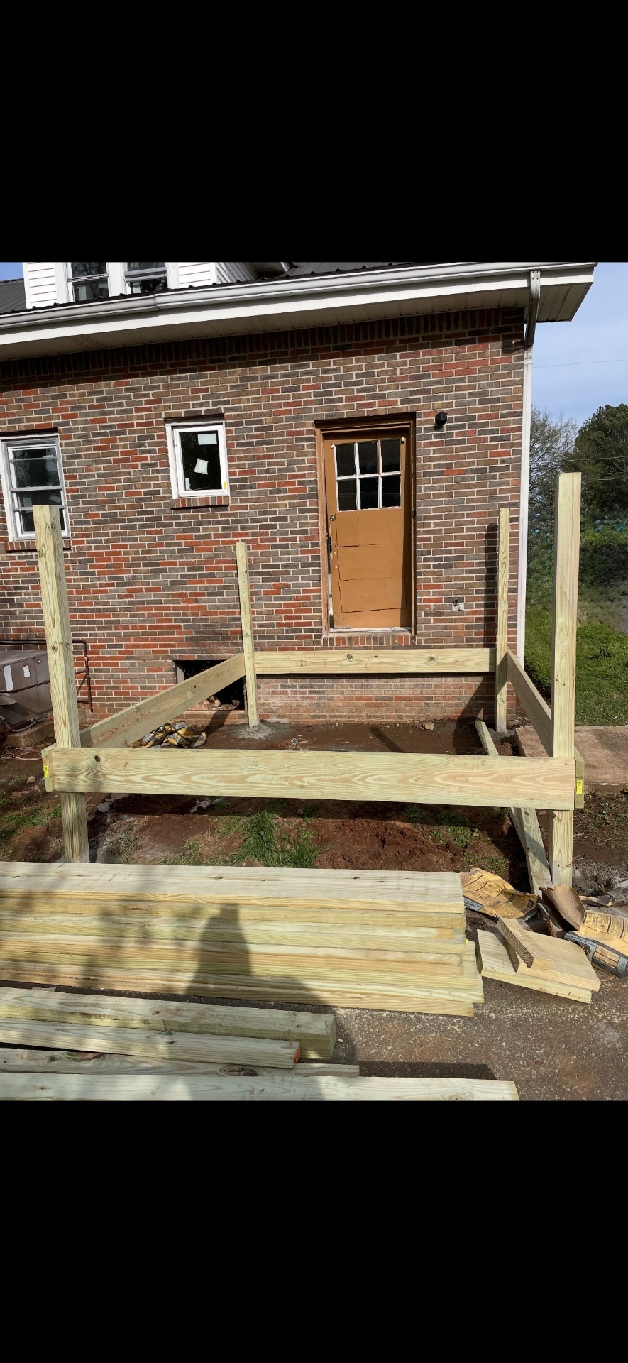 Deck Build — Before & After — Before